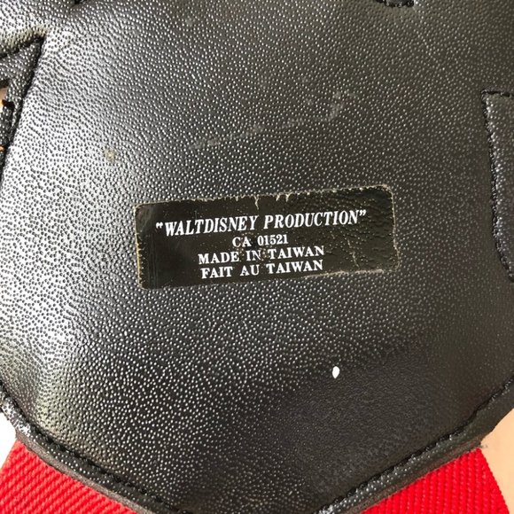 Vintage Disney Mickey Mouse Red Elastic Suspenders - Picture 5 of 6